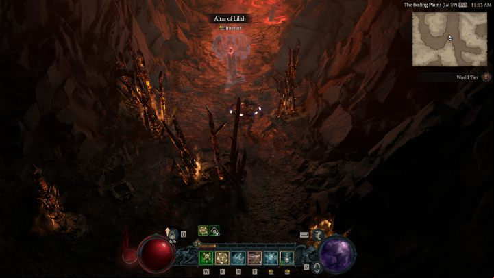 Altar #24 is in a narrow recess near the flowing lava - Diablo 4: Altars of Lilith - Dry Steppes - Altars of Lilith - Diablo 4 Guide