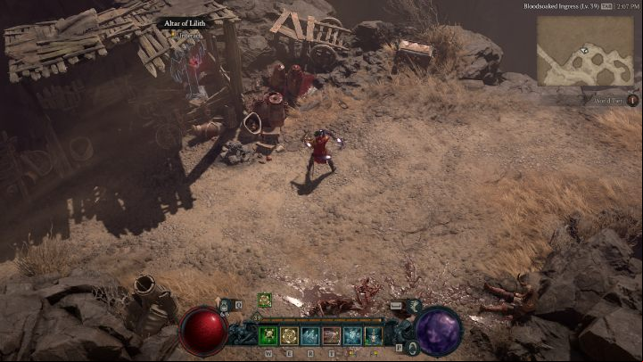 Altar #12 can be found just off the path leading to Khargai Crags - Diablo 4: Altars of Lilith - Dry Steppes - Altars of Lilith - Diablo 4 Guide