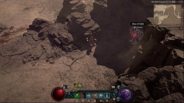 Altar #17 can be found near the world boss arena - Diablo 4: Altars of Lilith - Dry Steppes - Altars of Lilith - Diablo 4 Guide