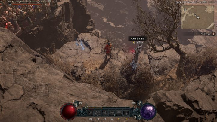 Altar #11 is located near the path leading to Khargai Crags - Diablo 4: Altars of Lilith - Dry Steppes - Altars of Lilith - Diablo 4 Guide
