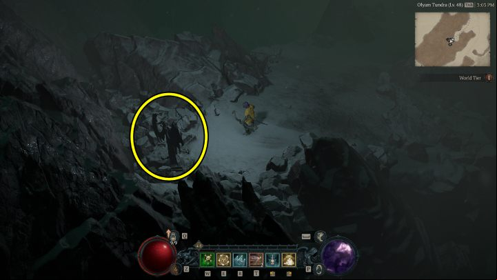 Altar #16 is between Kyovashad and Bear Tribe Refuge - Diablo 4: Altars of Lilith map - Fractured Peaks - Altars of Lilith - Diablo 4 Guide