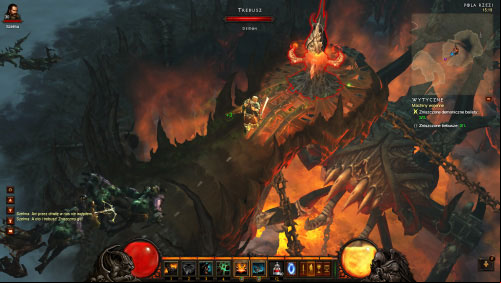 The trebuchet is an enormous structure and in order to destroy it you must go to the middle of it and start attacking its weak point - Machines of War - Quests - Diablo III Game Guide