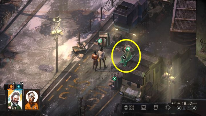 Conversations with Tommy Le Homme and Paledriver won't amount to much, but Racist Lorry Driver will be much more talkative when you ask him who has the drugs - Disco Elysium: The Jam Mystery - walkthrough - Other - Disco Elysium Guide