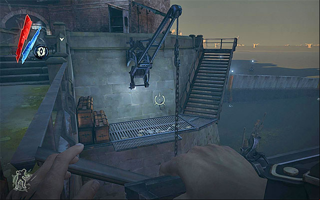 You can reach the outpost safely in two different ways - Getting around the first outpost - Mission 4 - The Royal Physician - Dishonored - Game Guide and Walkthrough