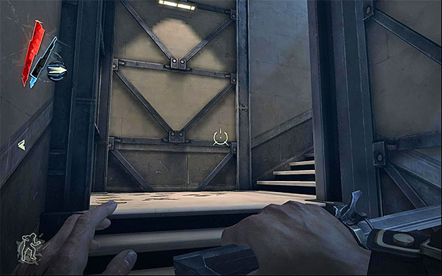 There is only one way to reach the roof, which is taking the stairs in the south-eastern corner of the Tower's second floor (the above screenshot) - Exploring Dunwall Tower's Roof - Mission 6 - Return to the Tower - Dishonored - Game Guide and Walkthrough