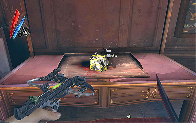 RUNE 1/5 -The rune is in the secret chamber in doctor Galvani's apartment - Runes - locations - p. 1 - Collectibles - Dishonored - Game Guide and Walkthrough