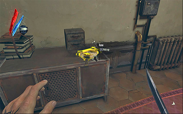 RUNE 1/5 - The rune is in the back room of the tenement located near the second outpost - Runes - locations - p. 1 - Collectibles - Dishonored - Game Guide and Walkthrough