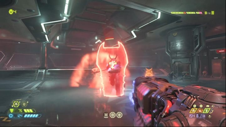 Shoot your way through the enemies and reach the open outpost - go inside - Doom Eternal: Arc Complex walkthrough - Levels walkthrough - Doom Eternal Guide