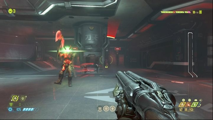The enemy protects itself with a shield and is immune to most attacks - Doom Eternal: Arc Complex walkthrough - Levels walkthrough - Doom Eternal Guide