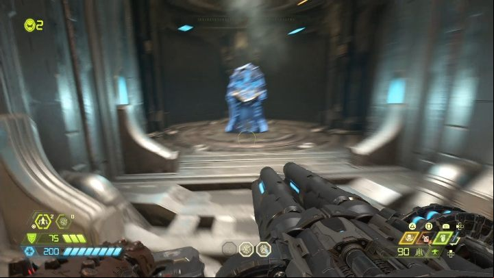At the bottom of the deck you will find two rooms with crystals - Doom Eternal: Fortress Of Doom secrets maps and location - Collectibles and secrets - Doom Eternal Guide