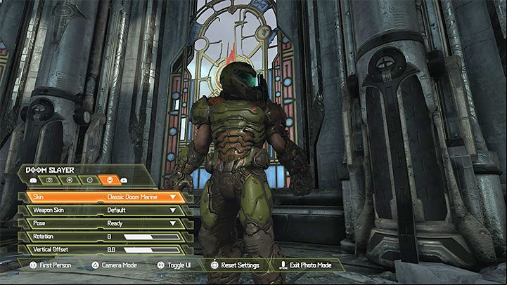 Taking photos in photo mode is only possible when you replay a mission, that is, you play a level again by using the Mission Select menu - Doom Eternal: Photo mode - how to start? - Campaign - Doom Eternal Guide