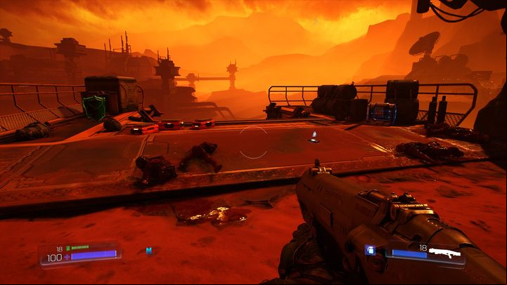 The path that is there will lead to a place with medical kit, armor and log - Doom: All secrets in The UAC - Secrets - Doom Game Guide & Walkthrough