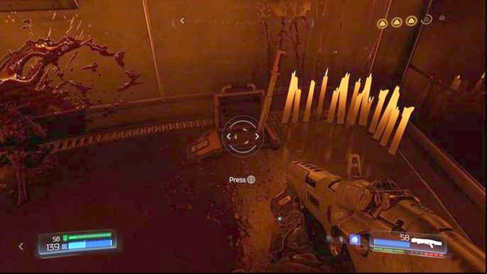 On the right from it there is a lever - Doom: Lazarus Labs Walkthrough - Walkthrough - Doom Game Guide & Walkthrough