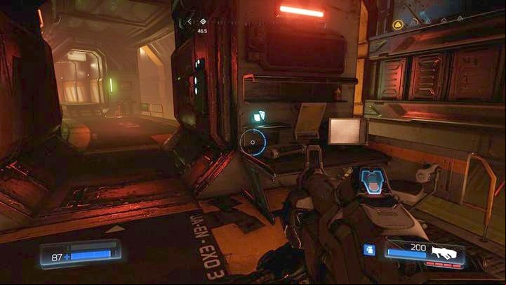 Slightly further from the second guard you will find another log - Doom: All secrets in Argent Energy Tower - Secrets - Doom Game Guide & Walkthrough