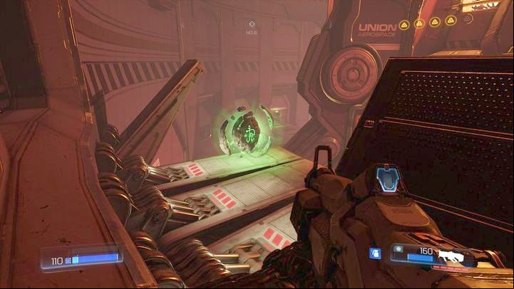 Now you can turn around and jump one floor higher - Doom: All secrets in Argent Energy Tower - Secrets - Doom Game Guide & Walkthrough