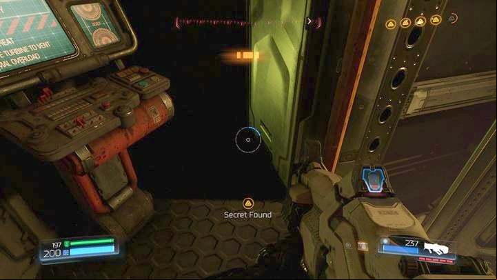 Fall in its direction and use the double jump to land safely - Doom: All secrets in Argent Energy Tower - Secrets - Doom Game Guide & Walkthrough