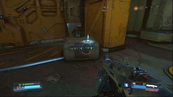 Inside you will have a short battle after which you can pick up the Data Log - Doom: Argent Facility Walkthrough - Walkthrough - Doom Game Guide & Walkthrough