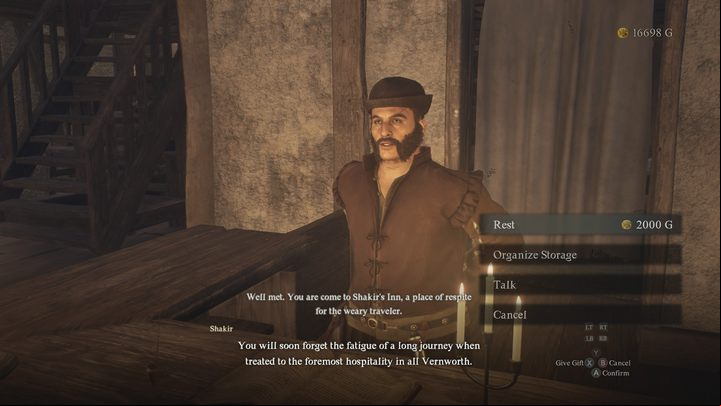 An alternative way to save the game is to rest in a tavern - Dragons Dogma 2: How to save the game? - Mechanics and Collectibles - Dragons Dogma 2 Guide