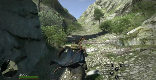 When climbing up the , watch out for Bandits - they can throw down rocks at you - Lost and Found - Act I - Dragons Dogma - Game Guide and Walkthrough
