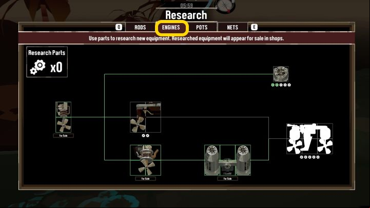 More advanced units require necessary researching - Dredge: How to sail faster? - FAQ - Dredge Guide