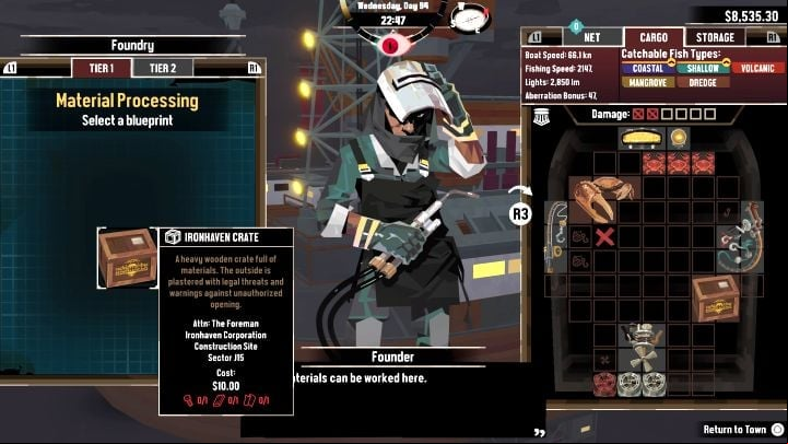 To produce 1 Ironhaven Crate, you need - Dredge The Iron Rig: How to get Ironhaven Crate? - FAQ - Dredge Guide