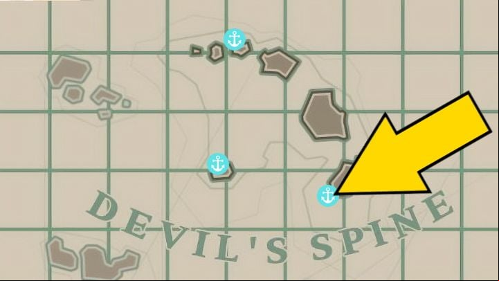 Charred Pontoon in the Devil's Spine area - Dredge: Where to get Refined Metal? - FAQ - Dredge Guide