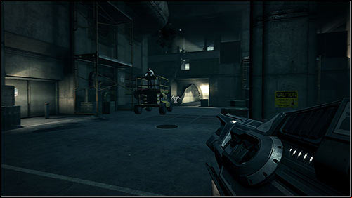 Get inside the lifter and drive it below one of the scaffoldings co that you can get onto it and take the barrel from it - 21.1. The Clarifier - Campaign - Duke Nukem Forever - Game Guide and Walkthrough