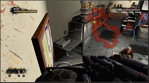 On one of the shelves you will have to knock over a broom leaning against it to reach the other side - 12.2. Duke Burger: Part 2 - Campaign - Duke Nukem Forever - Game Guide and Walkthrough