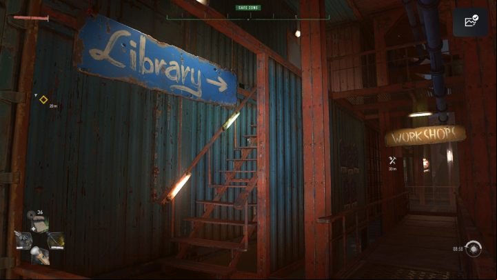 Go down to the lower deck and walk down the corridor along the big blue pipes - Dying Light 2: Book Club 1 - walkthrough - Book Club tasks - Dying Light 2 Guide