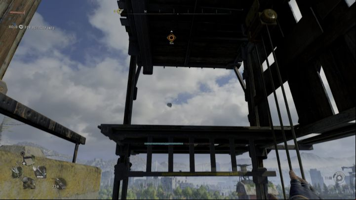 When the metal element reaches the very top, lean to the right and jump towards the boards - Dying Light 2: Windmills (Trinity) - list - Windmills - Dying Light 2 Guide