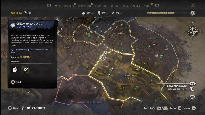 District: Lower Dam Ayre - Dying Light 2: GRE anomalies - list and locations - Side activities - Dying Light 2 Guide