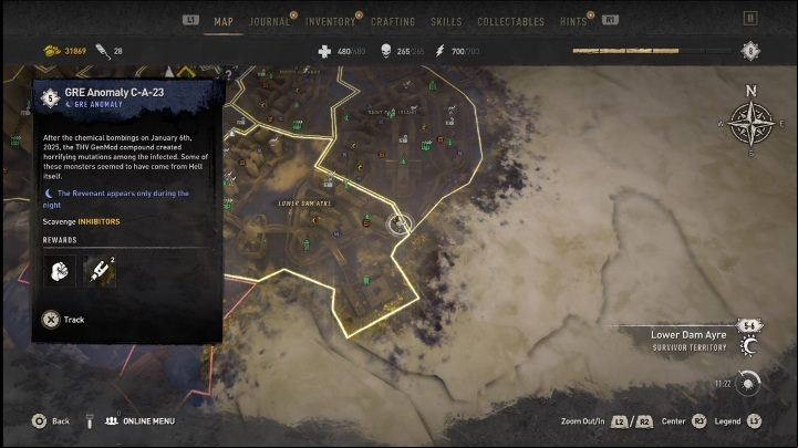 District: Lower Dam Ayre - Dying Light 2: GRE anomalies - list and locations - Side activities - Dying Light 2 Guide