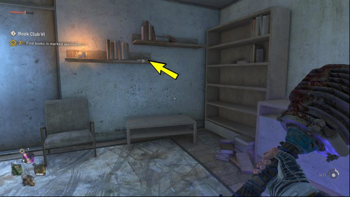 The fourth book is on a small wall shelf - Dying Light 2: Book Club 6 - walkthrough - Book Club tasks - Dying Light 2 Guide