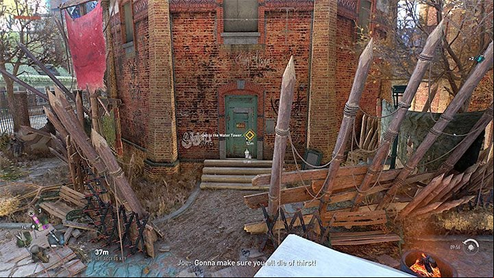 The Water Tower is a large building visible from a distance - Dying Light 2: Water Tower - walkthrough - Story quest - Dying Light 2 Guide