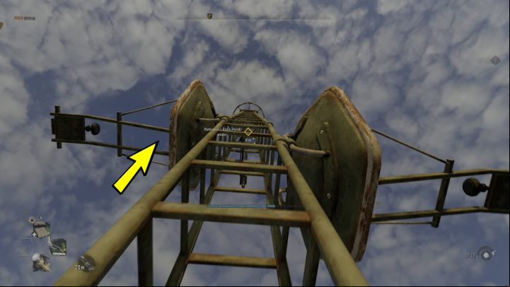 While climbing, you can regain your stamina bar by resting on the antennas - Dying Light 2: Diva - walkthrough - Side quests - Dying Light 2 Guide