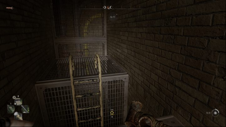 After talking with Marco, go back through the hole in the door and use the ladder that will lead you to the ground floor of the building - Dying Light 2: Cheers! - walkthrough - Side quests - Dying Light 2 Guide