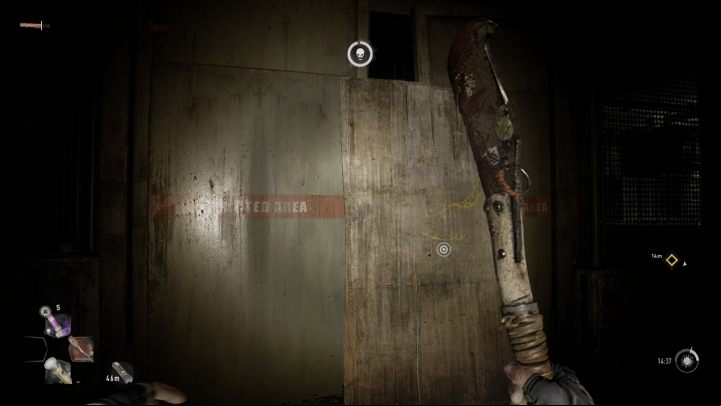 After leaving the room with containers, go left and move the board covering the age - Dying Light 2: The Ball is in Your Court - walkthrough - Side quests - Dying Light 2 Guide