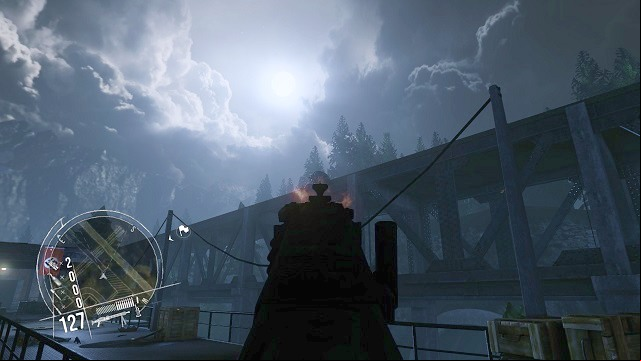 The first spotlight... - Mission 14 - Fire from the Sky - Singleplayer campaign mode - Enemy Front - Game Guide and Walkthrough