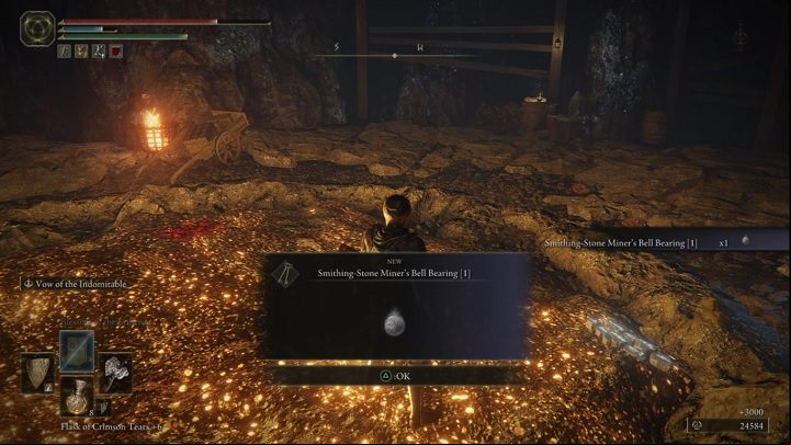 For defeating Crystalian in Raya Lucaria's Crystal Tunnel, you will receive Runes (3000) and Smithing Stone Miner's Bell Bearing 1 - Elden Ring: How to beat Crystalian? - Liurnia of the Lakes - Elden Ring Guide