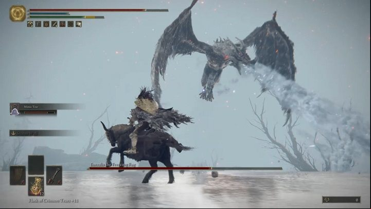 and perform another strike - Elden Ring: How to beat Borealis, the Frozen Fog? - Mountaintops of the Giants - Elden Ring Guide