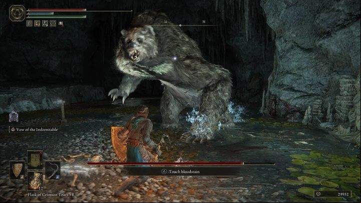Stay behind its back and attack whenever you can - Elden Ring: How to beat Runebear? - Weeping Peninsula - Elden Ring Guide