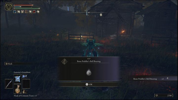 For defeating the second version of the boss, located in Liurnia of the Lakes, you will receive Meat Peddler's Bell Bearing and 6,000 Runes - Elden Ring: How to beat Bell Bearing Hunter? - Stormhill - Elden Ring Guide