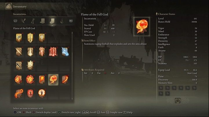 Type of spell: Incantation - Elden Ring: List off all Legendary Sorceries and Incantations - Trophy Guide - Elden Ring Guide