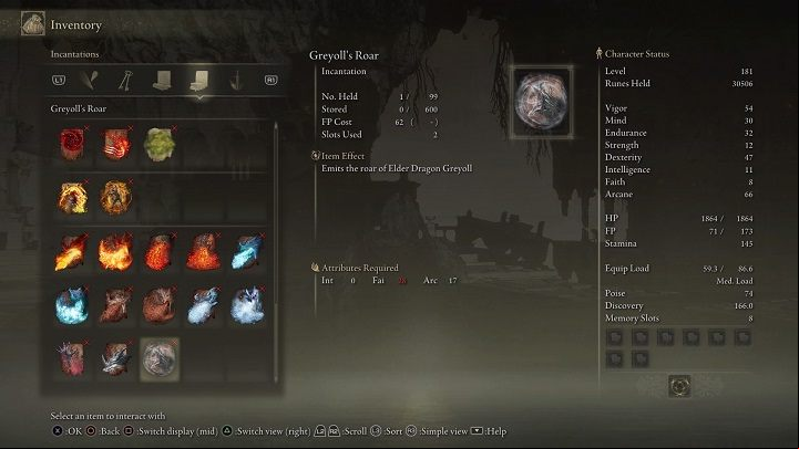 Type of spell: Incantation - Elden Ring: List off all Legendary Sorceries and Incantations - Trophy Guide - Elden Ring Guide
