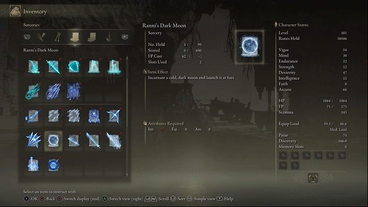 Type of spell: Sorcery - Elden Ring: List off all Legendary Sorceries and Incantations - Trophy Guide - Elden Ring Guide