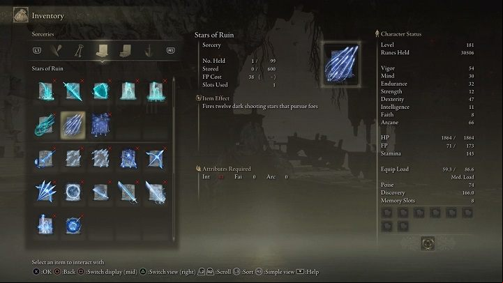 Type of spell: Sorcery - Elden Ring: List off all Legendary Sorceries and Incantations - Trophy Guide - Elden Ring Guide