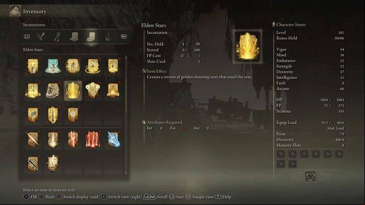 Type of spell: Incantation - Elden Ring: List off all Legendary Sorceries and Incantations - Trophy Guide - Elden Ring Guide