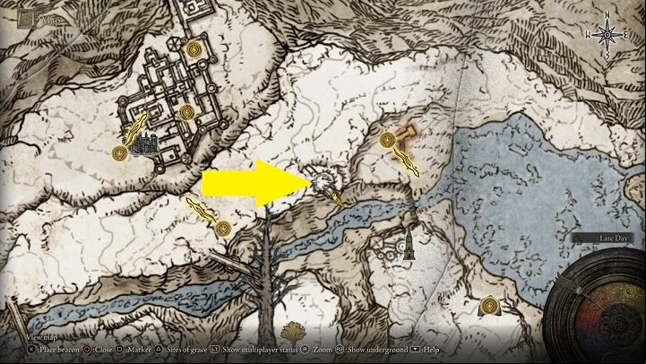 You must head north-east, towards the damaged bridge - Elden Ring: List off all Legendary Sorceries and Incantations - Trophy Guide - Elden Ring Guide