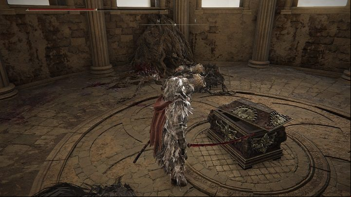 Inside the tower, right where the chest is, there are three beasts which will wake up once you enter - Elden Ring: List off all Legendary Talismans - Trophy Guide - Elden Ring Guide