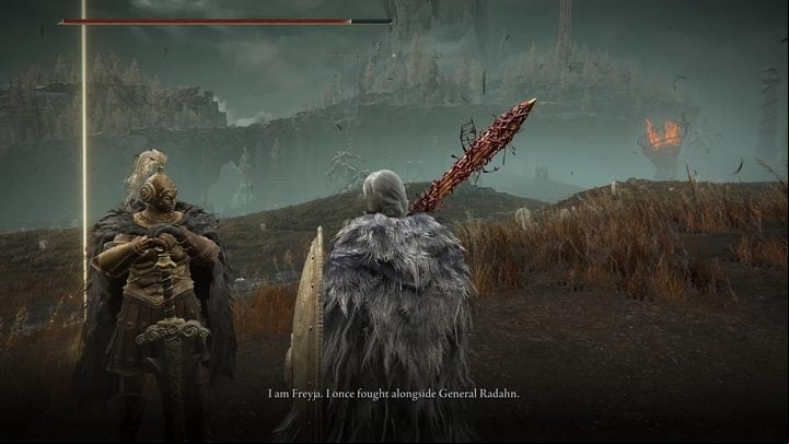 Freyja is met for the first time in Gravesite Plain location, at the Tree-Path Cross site of grace - Shadow of the Erdtree: Freyja quest walkthrough - Quests - Elden Ring Guide